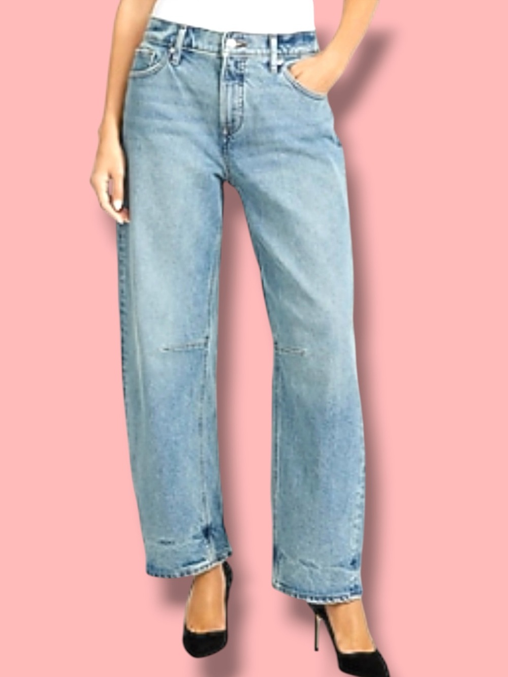 Express $88 Mid Rise Light Wash Barrel Jeans Size 2L NEVER Worn!!